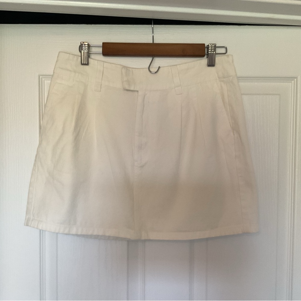 Free People White Mini Skirt